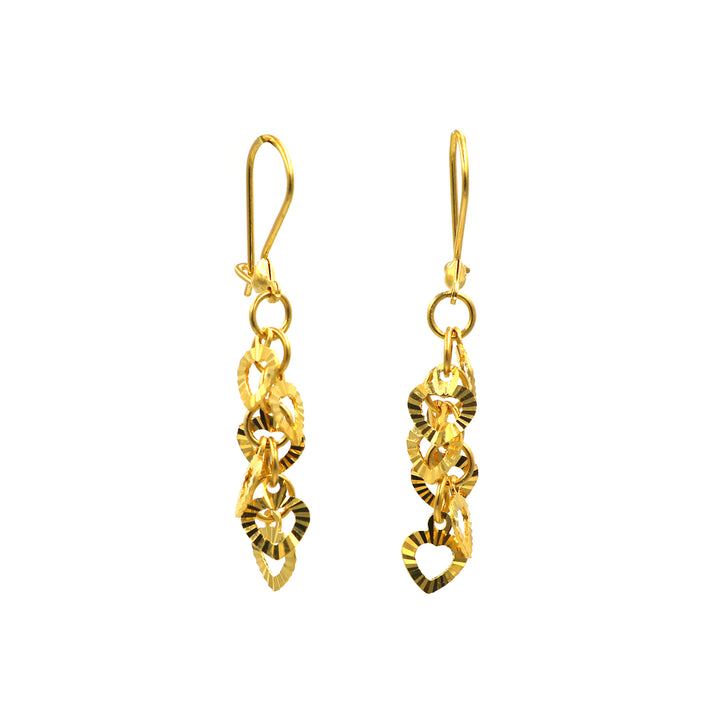 22K Gold Earrings AFE03434 GoldGift