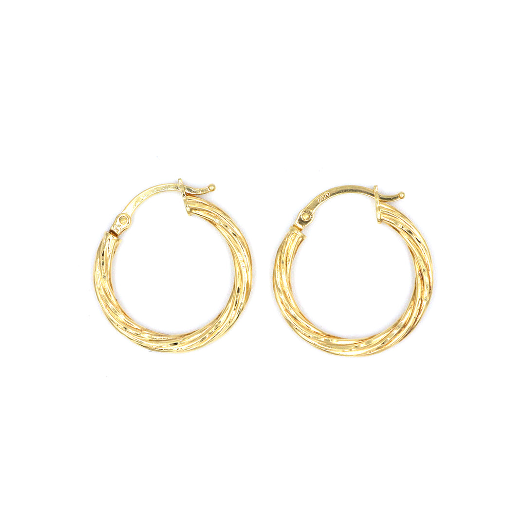 18K Gold Earrings AFE03955 GoldGift