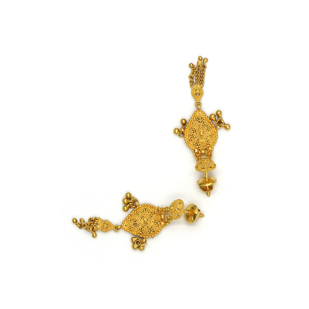 22K Gold Earrings AFE04080 GoldGift