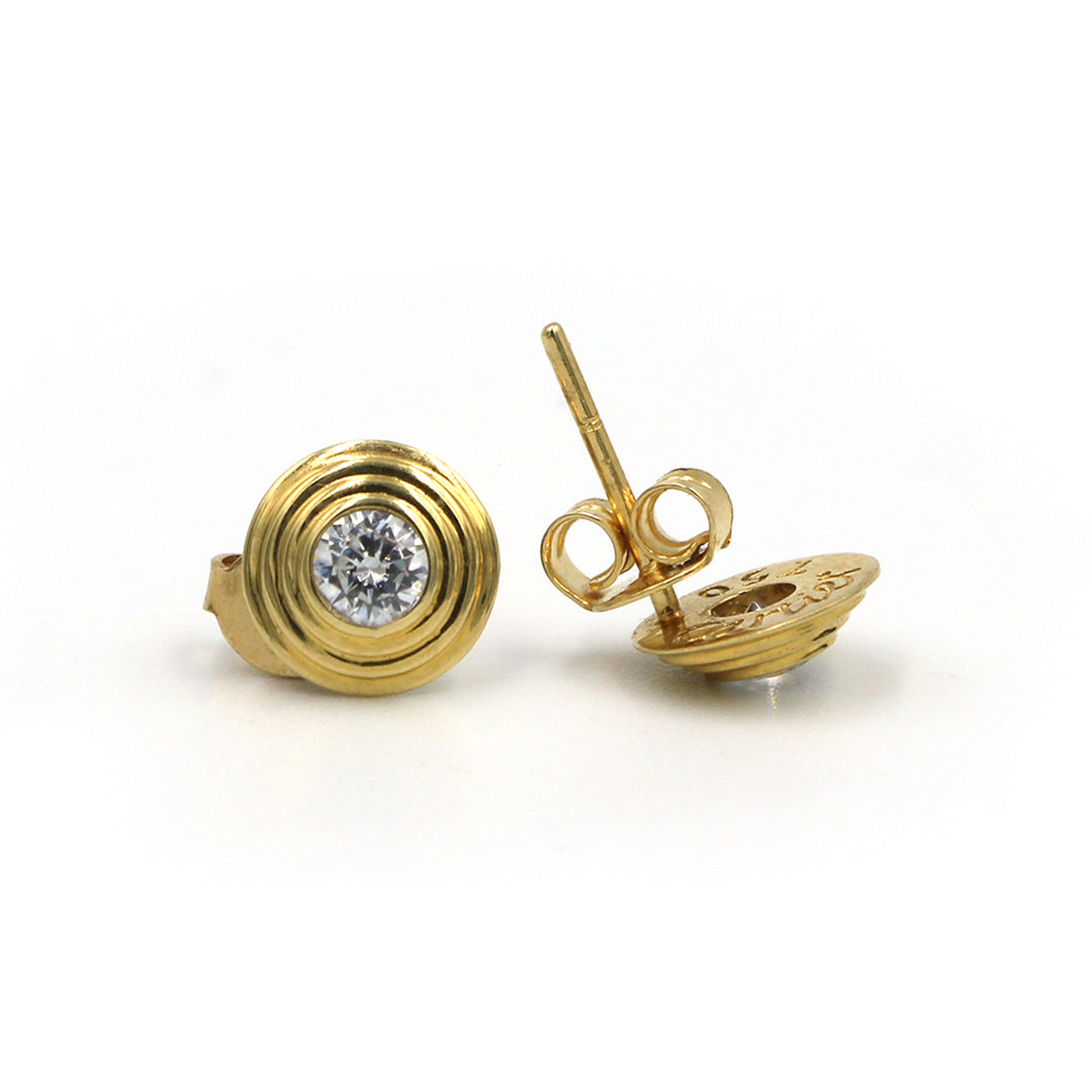 18K Gold Earrings AFE05388