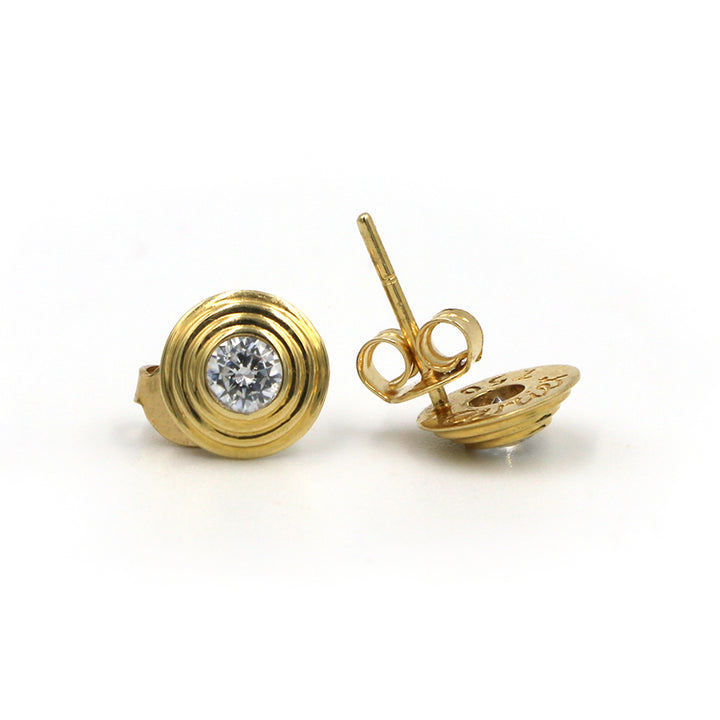 18K Gold Earrings AFE05388