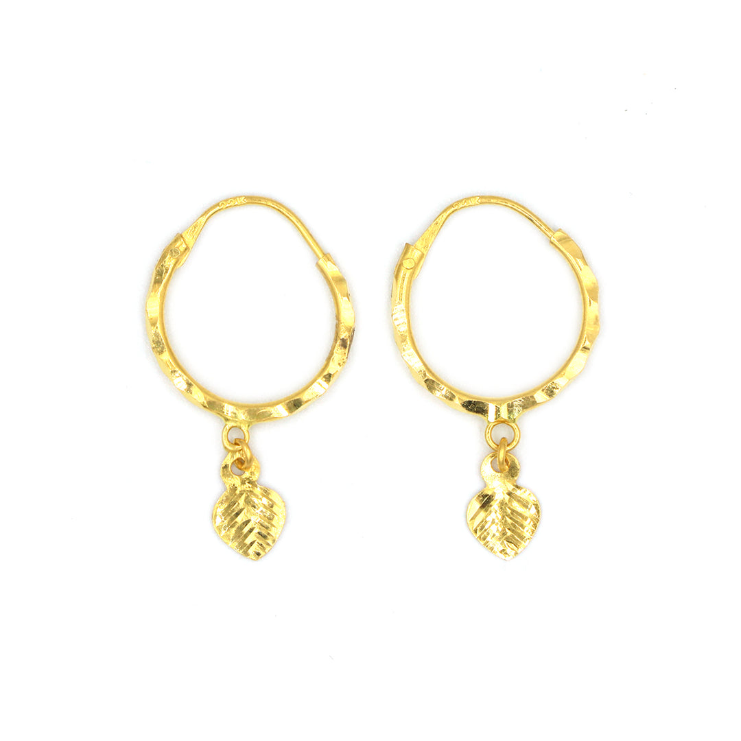 22K Gold Earrings AFE05641 GoldGift