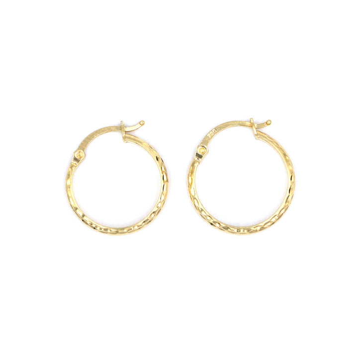 18K Gold Earrings AFE05834 GoldGift