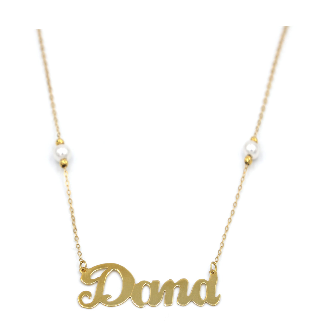 18K Gold Dana Name Necklace