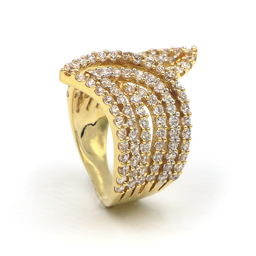 18K Gold Bracelet And Ring Set