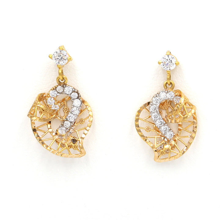 21K Earrings BG80005922 - Al Fanan Jewellery