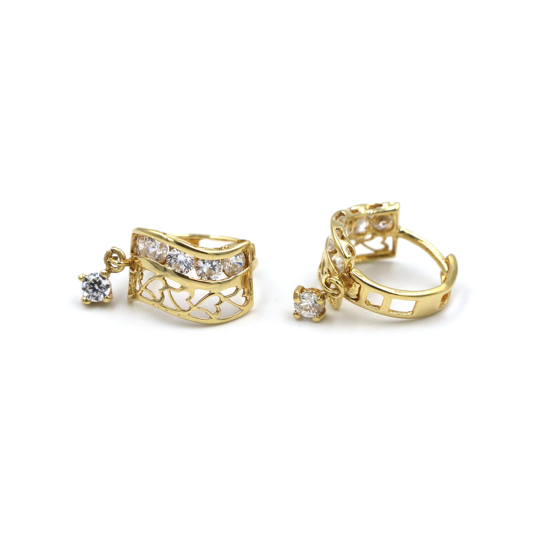 18K Gold Earrings Without Making Charges, BG80007381