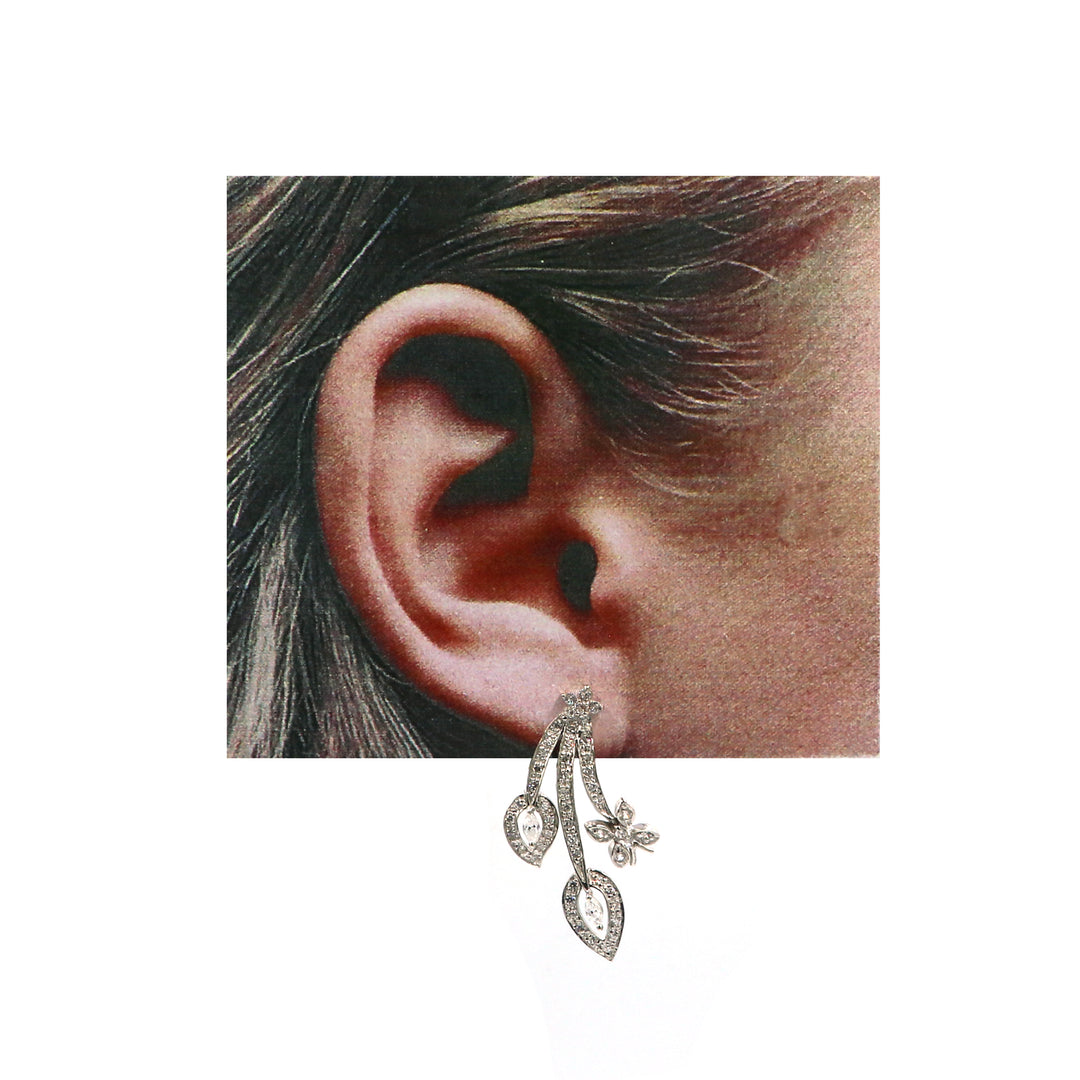 18K White Gold Earrings GoldGift