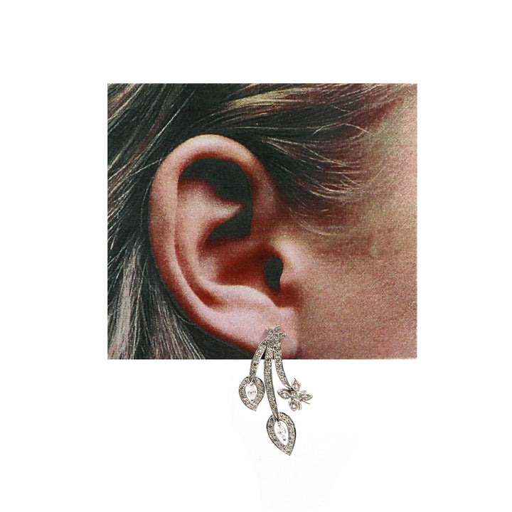 18K White Gold Earrings GoldGift