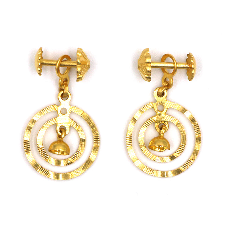 22K Gold Earrings BG80010701 GoldGift