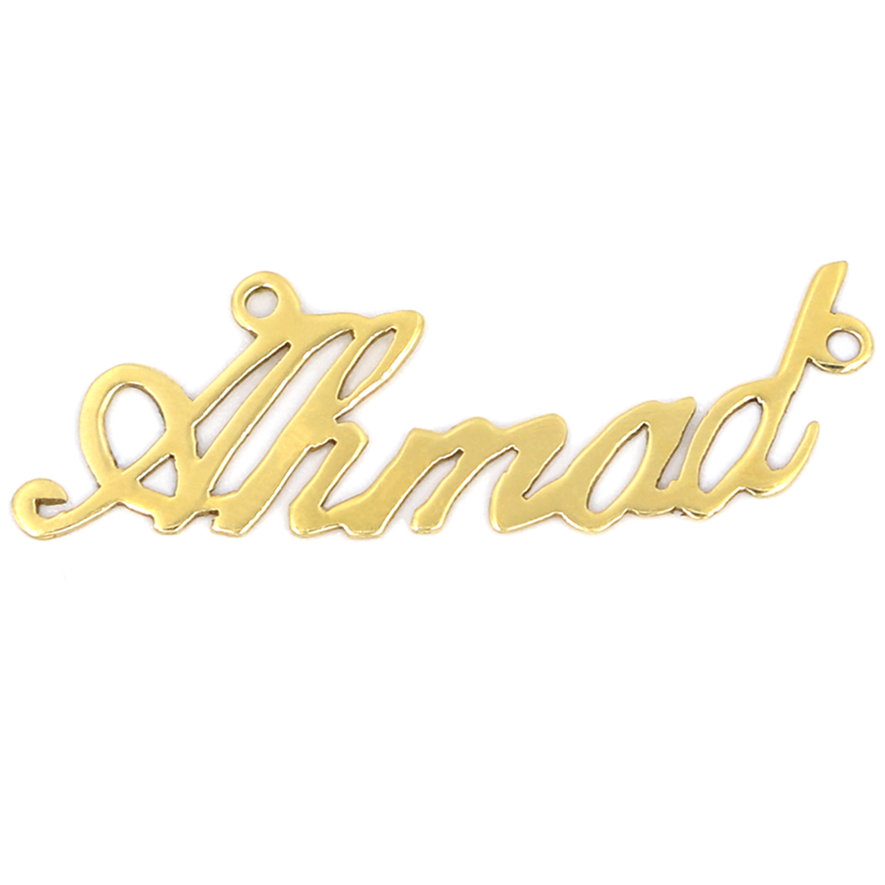 Gold shop name locket