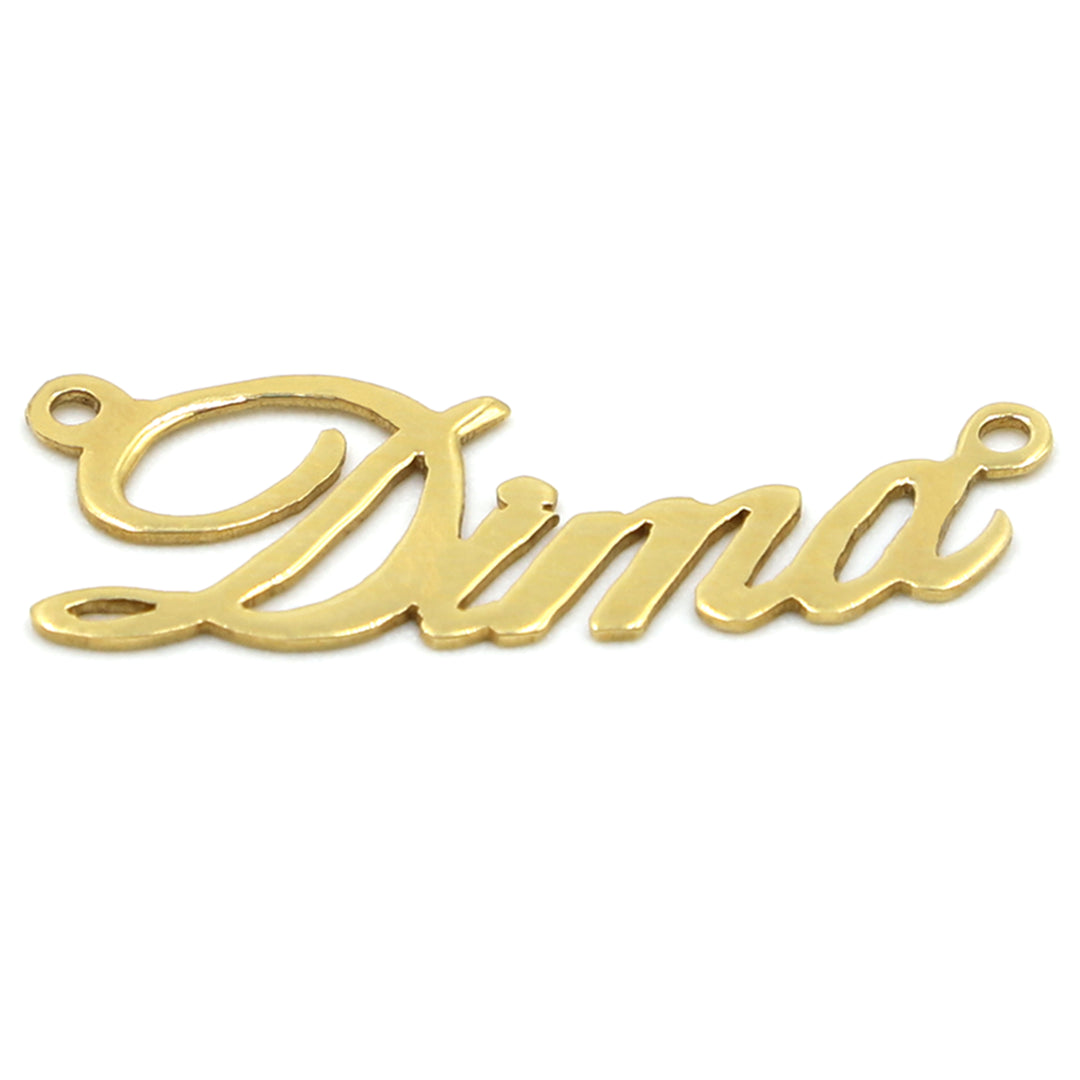 18K Gold Dima Name Pendant