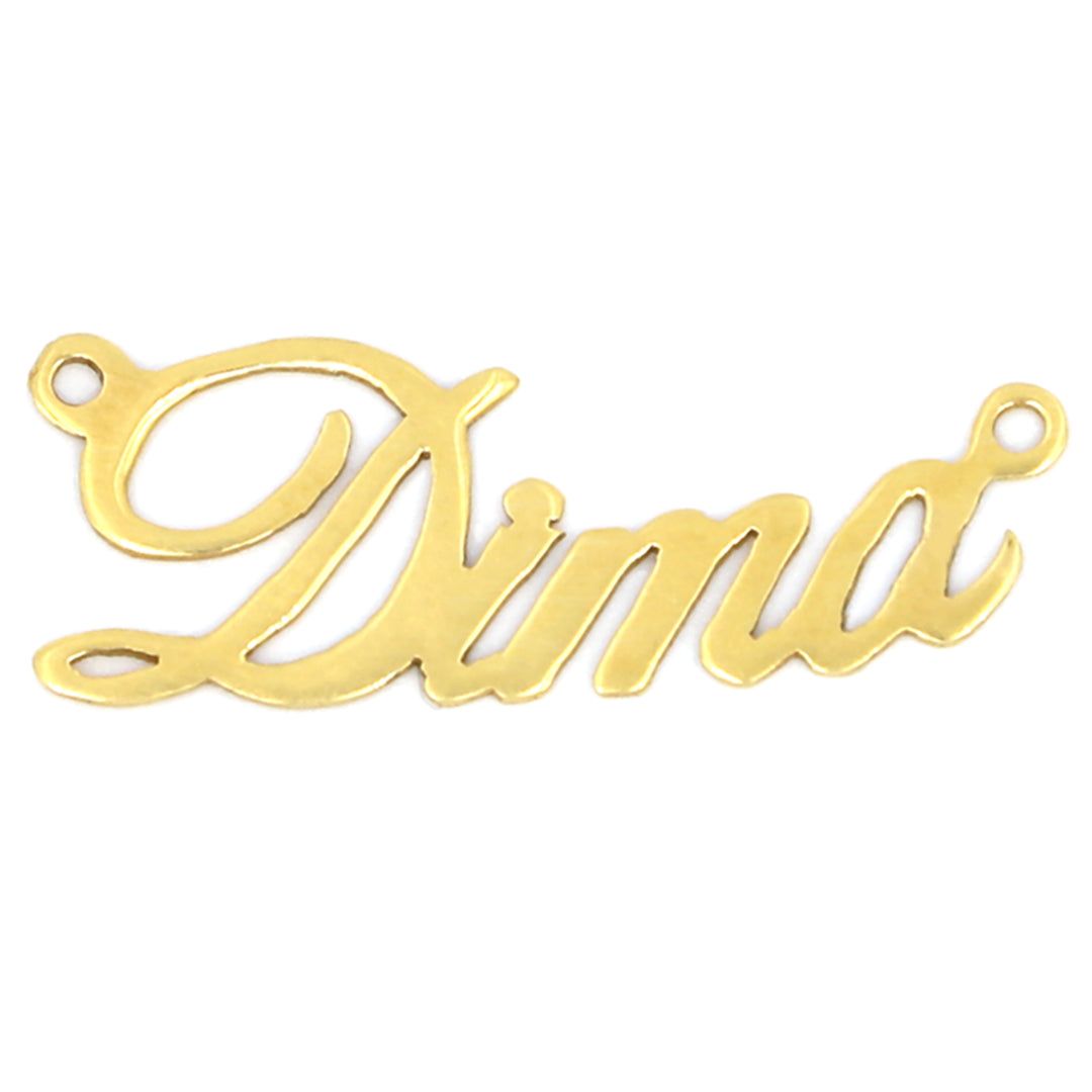 18K Gold Dima Name Pendant