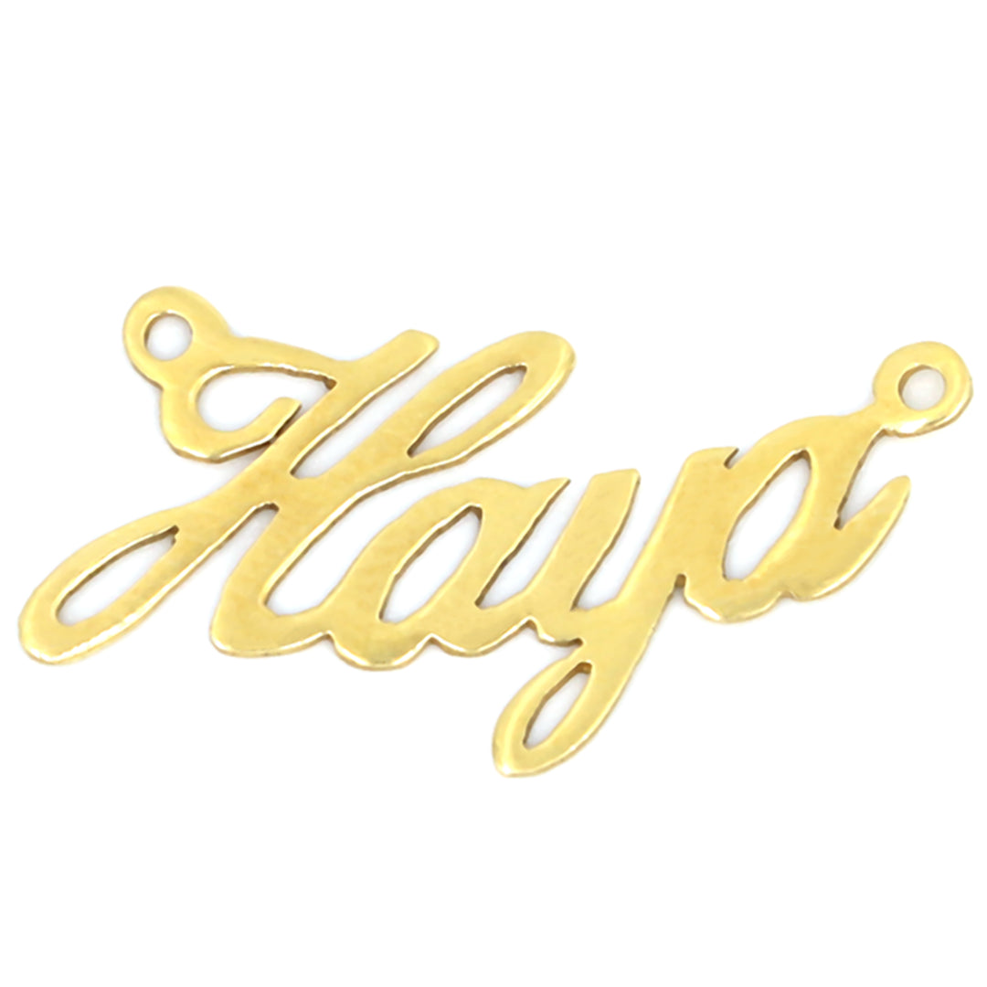18K Gold Haya Name Pendant