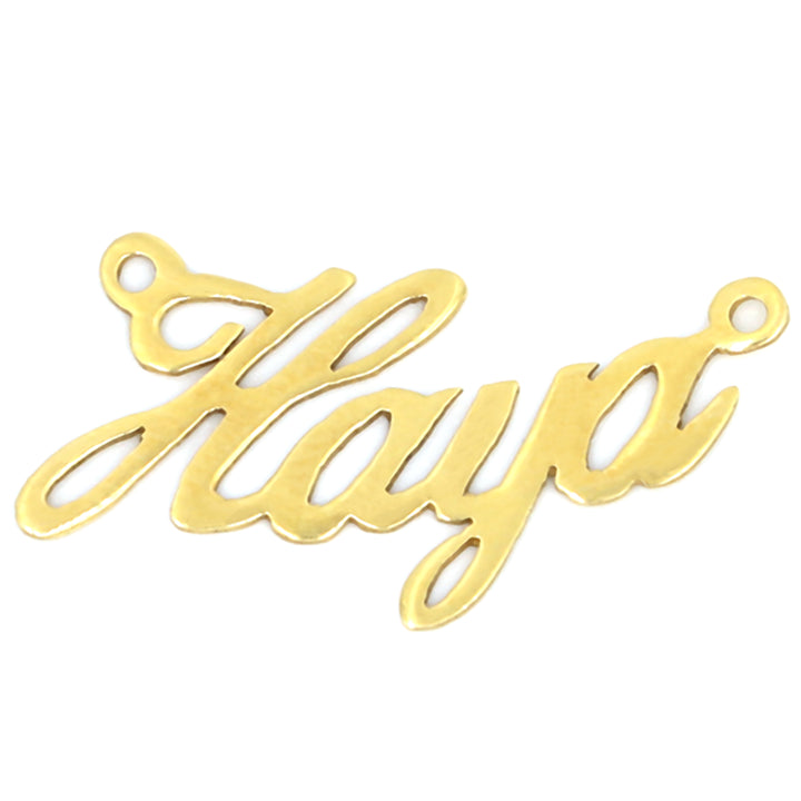 18K Gold Haya Name Pendant
