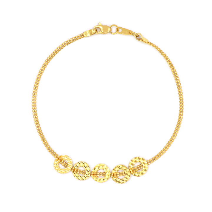 22K Gold Earrings Bracelet