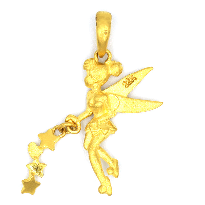 22K Gold Fairy Quean Pendant