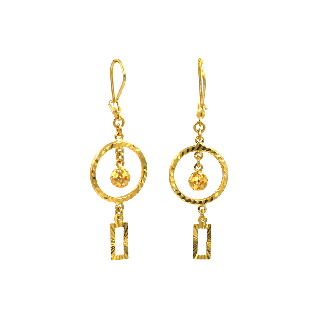 22K Gold Earrings BG80015831 GoldGift