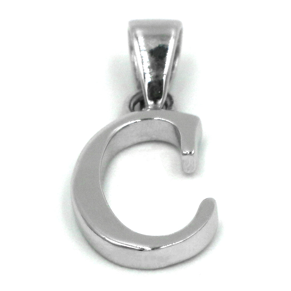Silver Letter C Pendant Al Fanan Jewellery